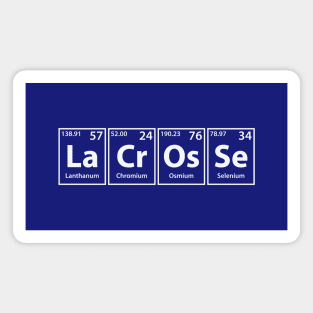 Lacrosse (La-Cr-Os-Se) Periodic Elements Spelling Magnet